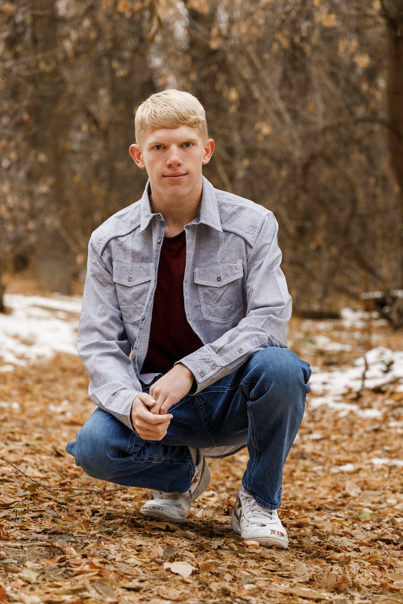 Senior photo, in fall