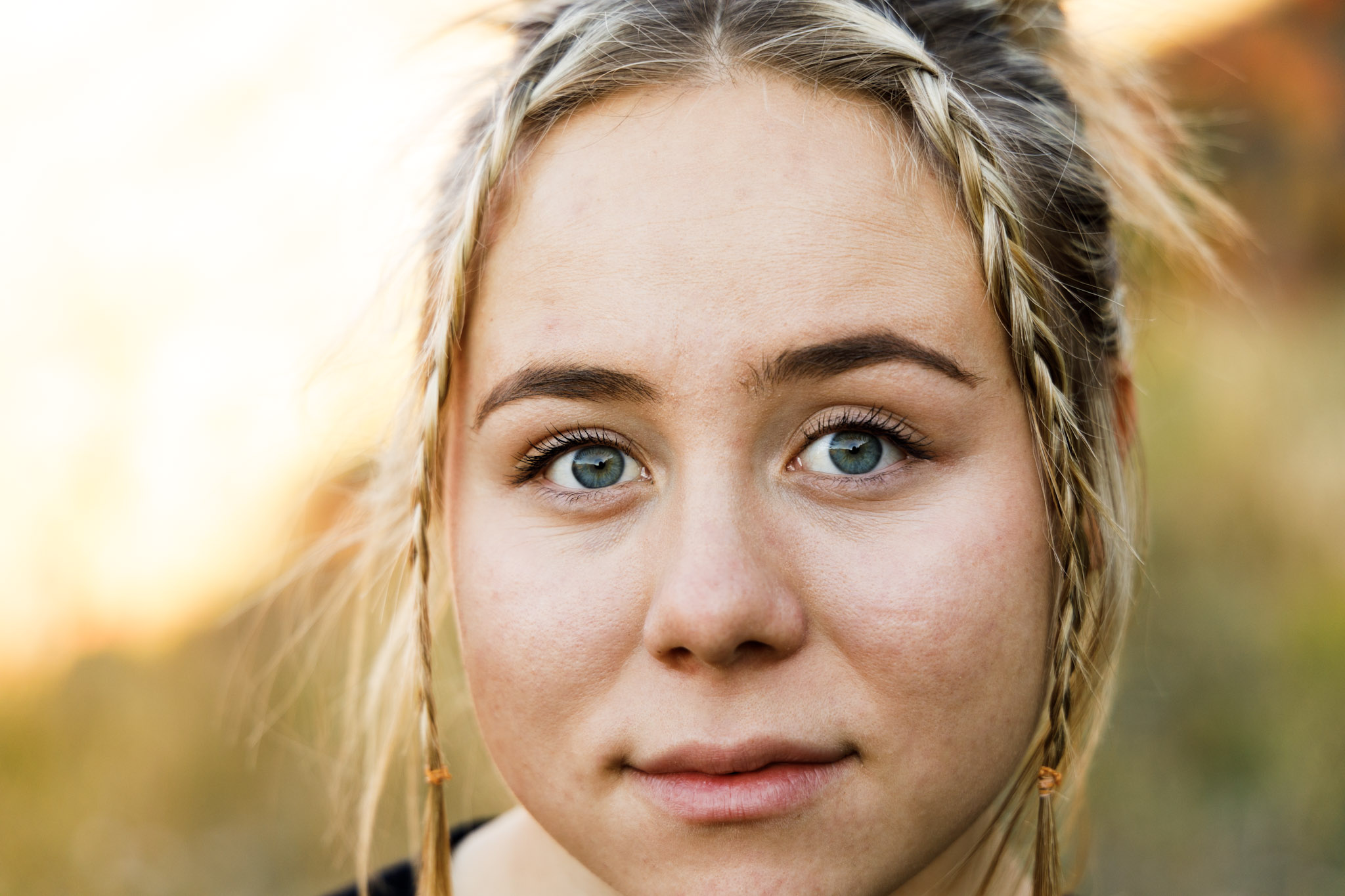 Close-up photo of a woman's eyes